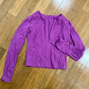 lululemon athletica Purple Long Sleeve Top